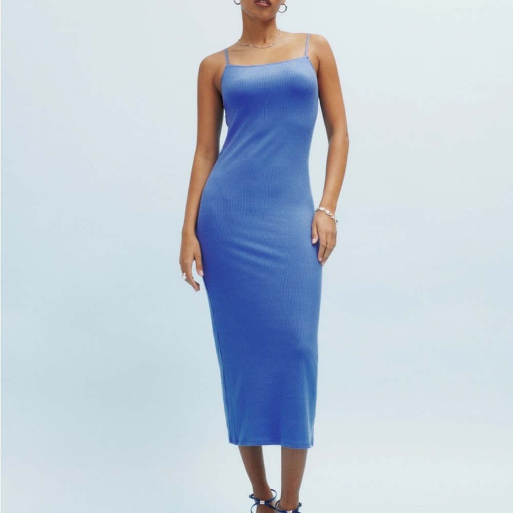Reformation Laney Knit Dress Dusk - Size M